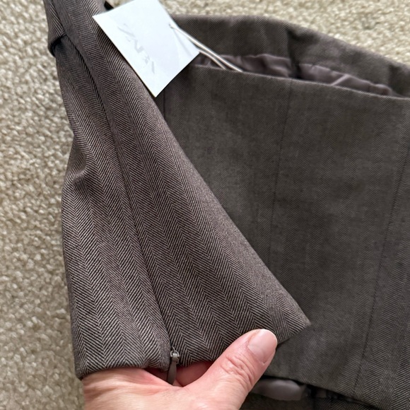 NWT Zara Herringbone Bustier Corset Tube Top - Picture 13 of 13